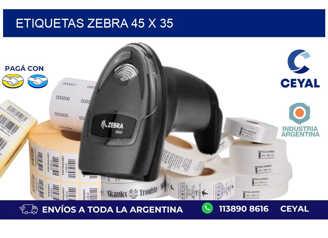 etiquetas zebra 45 x 35