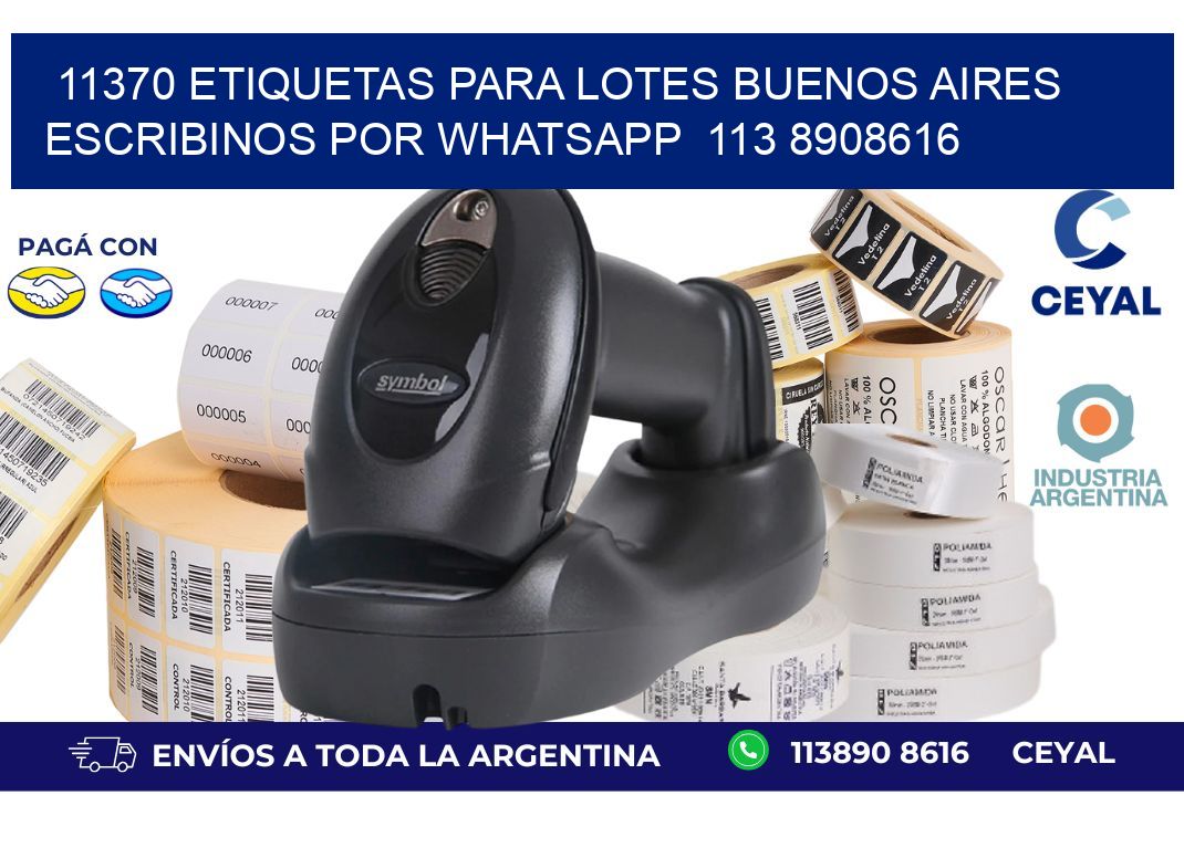 11370 ETIQUETAS PARA LOTES BUENOS AIRES ESCRIBINOS POR WHATSAPP  113 8908616