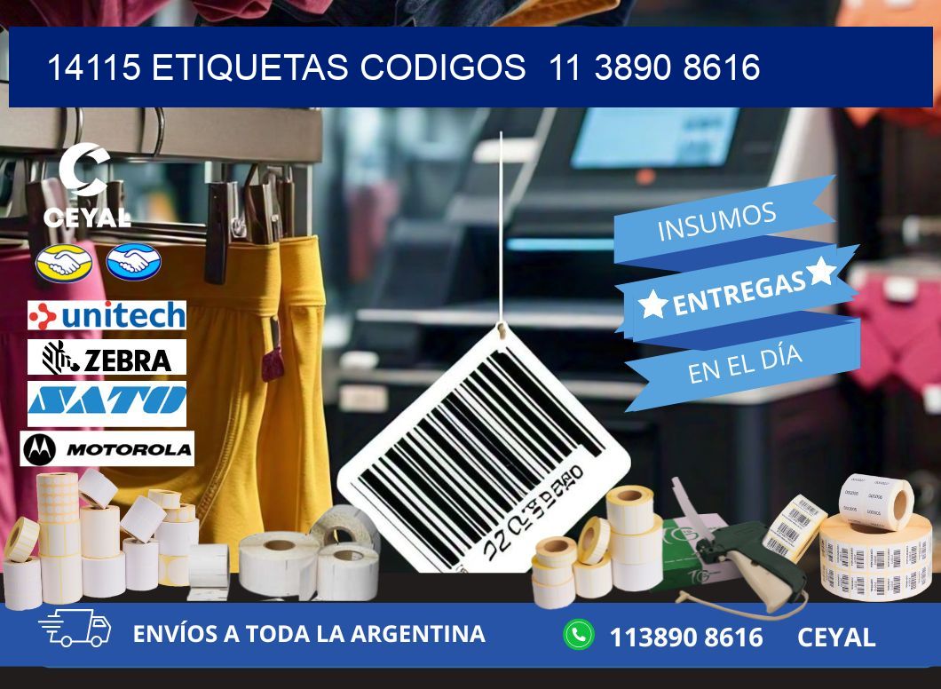 14115 ETIQUETAS CODIGOS  11 3890 8616