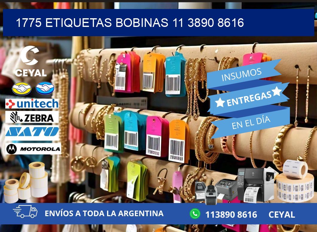 1775 ETIQUETAS BOBINAS 11 3890 8616