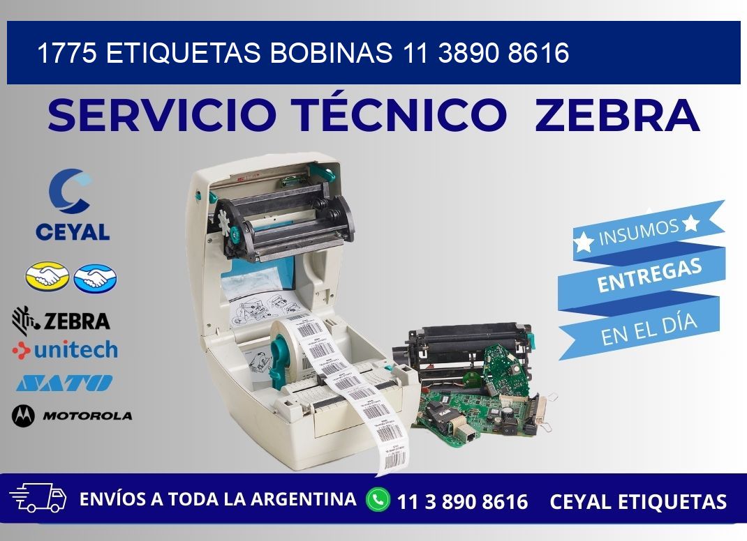 1775 ETIQUETAS BOBINAS 11 3890 8616