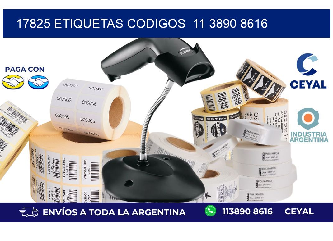 17825 ETIQUETAS CODIGOS  11 3890 8616
