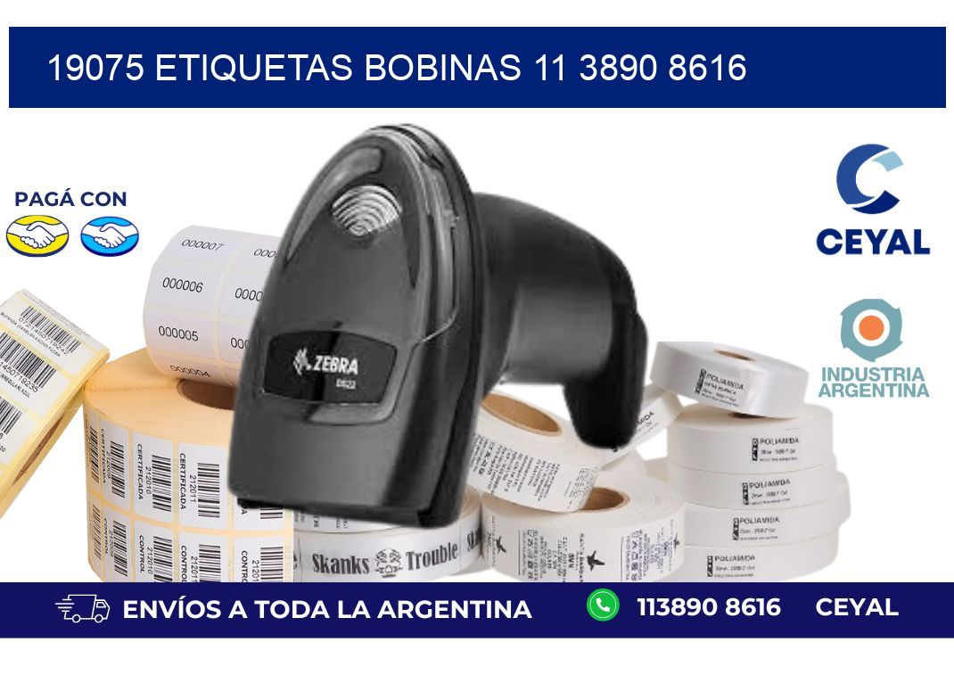 19075 ETIQUETAS BOBINAS 11 3890 8616