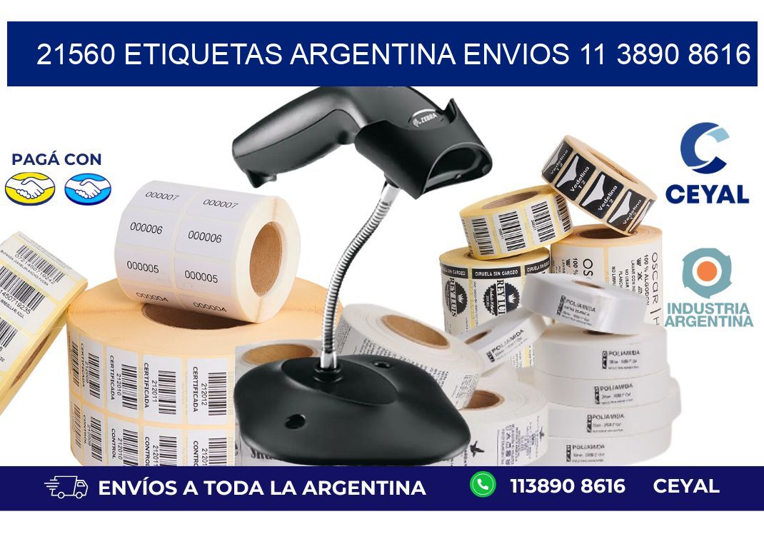 21560 ETIQUETAS ARGENTINA ENVIOS 11 3890 8616