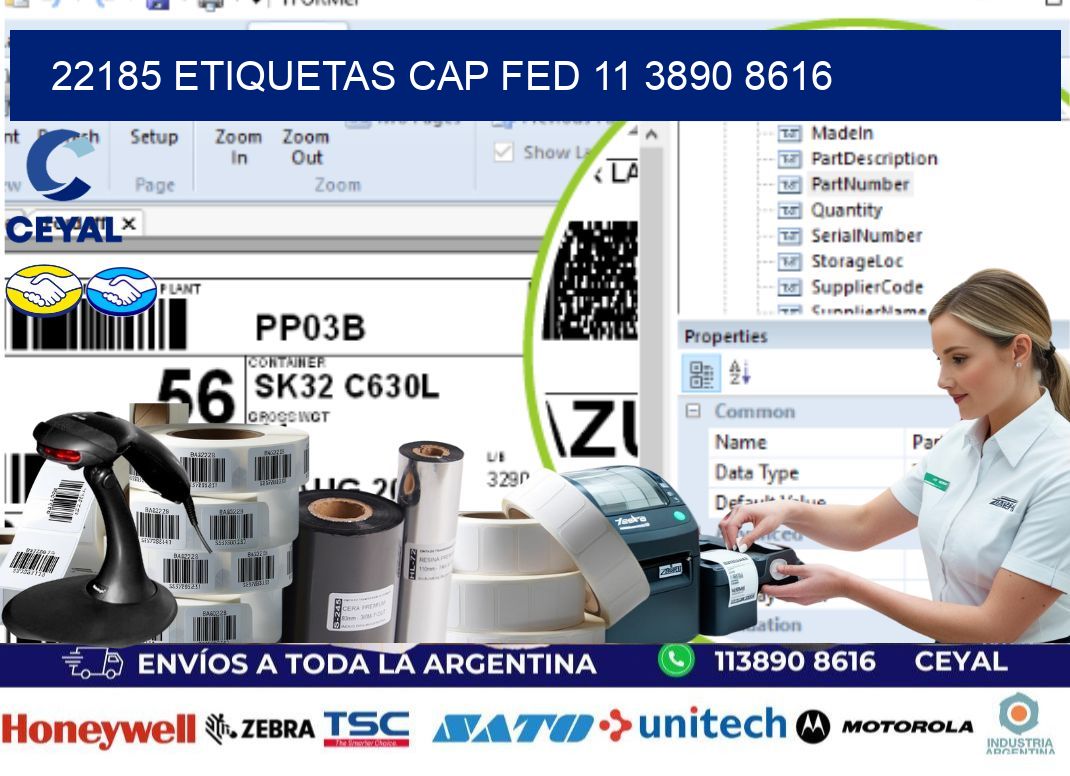 22185 ETIQUETAS CAP FED 11 3890 8616