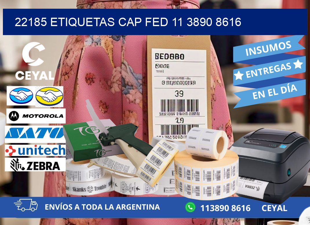 22185 ETIQUETAS CAP FED 11 3890 8616