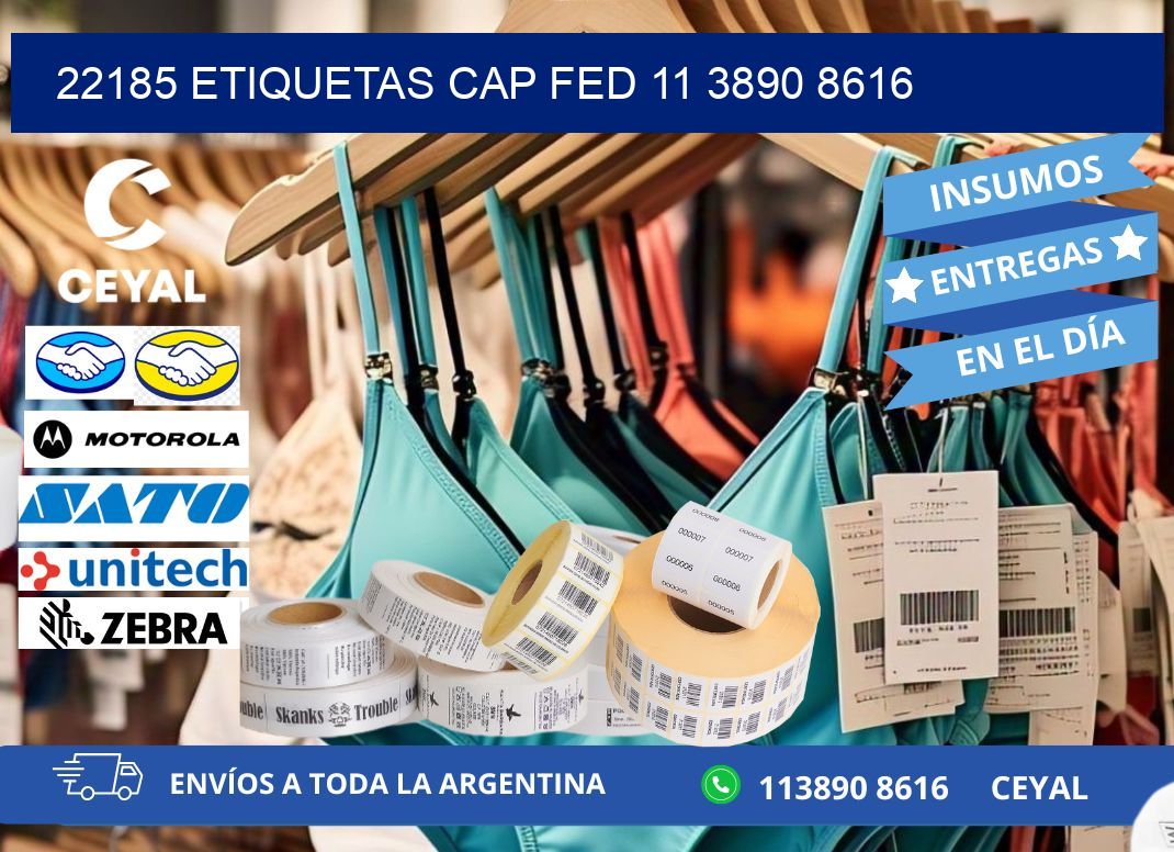 22185 ETIQUETAS CAP FED 11 3890 8616
