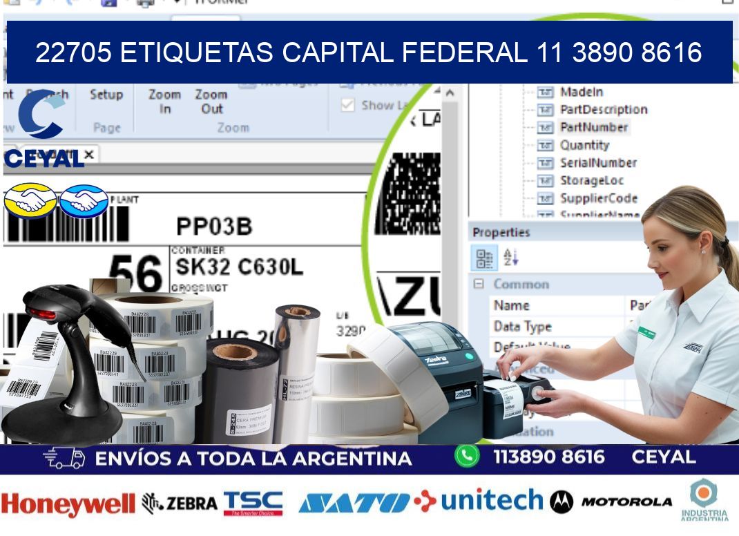 22705 ETIQUETAS CAPITAL FEDERAL 11 3890 8616
