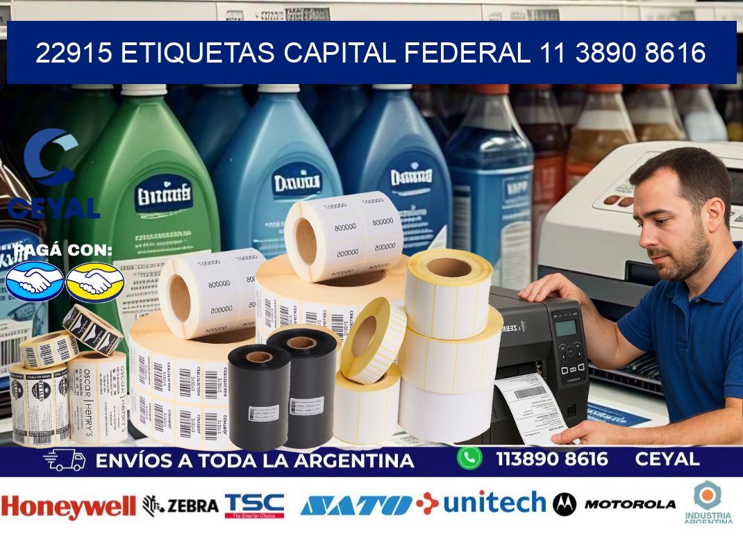 22915 ETIQUETAS CAPITAL FEDERAL 11 3890 8616
