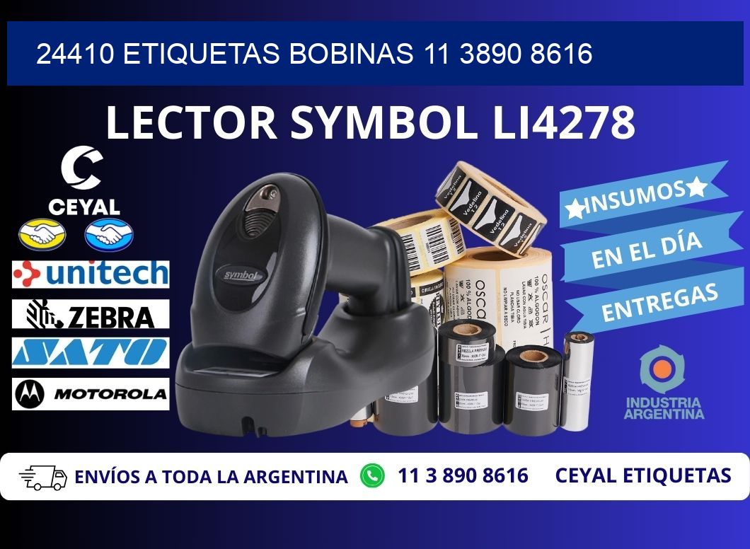 24410 ETIQUETAS BOBINAS 11 3890 8616
