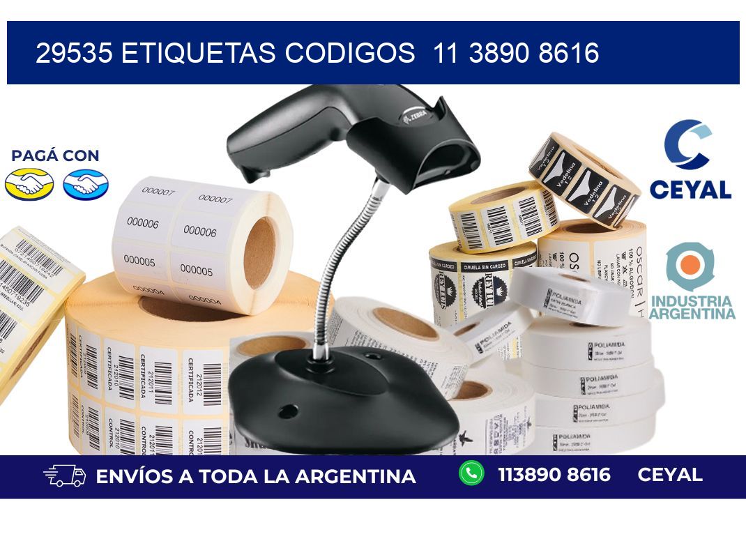 29535 ETIQUETAS CODIGOS  11 3890 8616