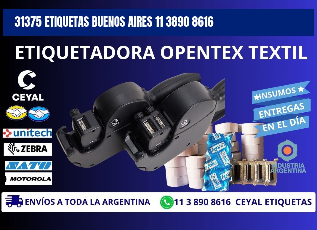 31375 ETIQUETAS BUENOS AIRES 11 3890 8616