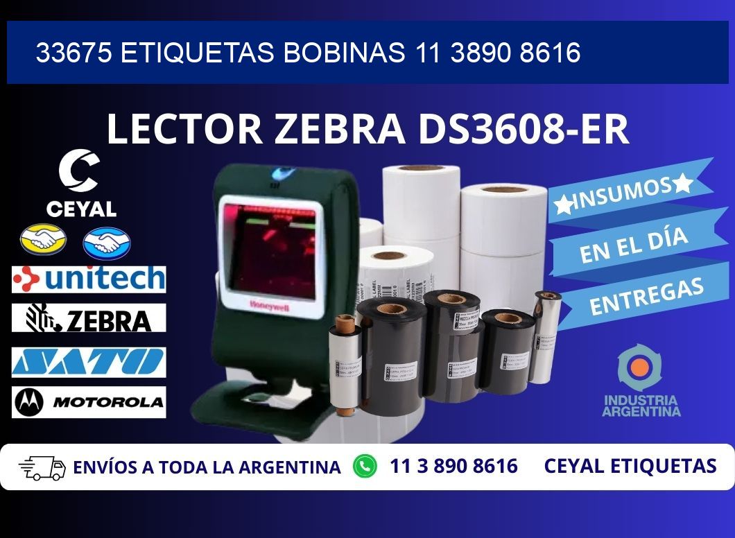 33675 ETIQUETAS BOBINAS 11 3890 8616