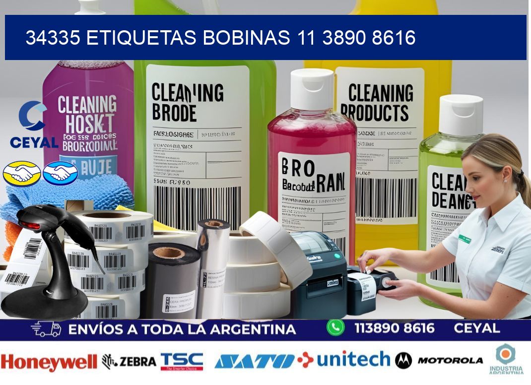 34335 ETIQUETAS BOBINAS 11 3890 8616