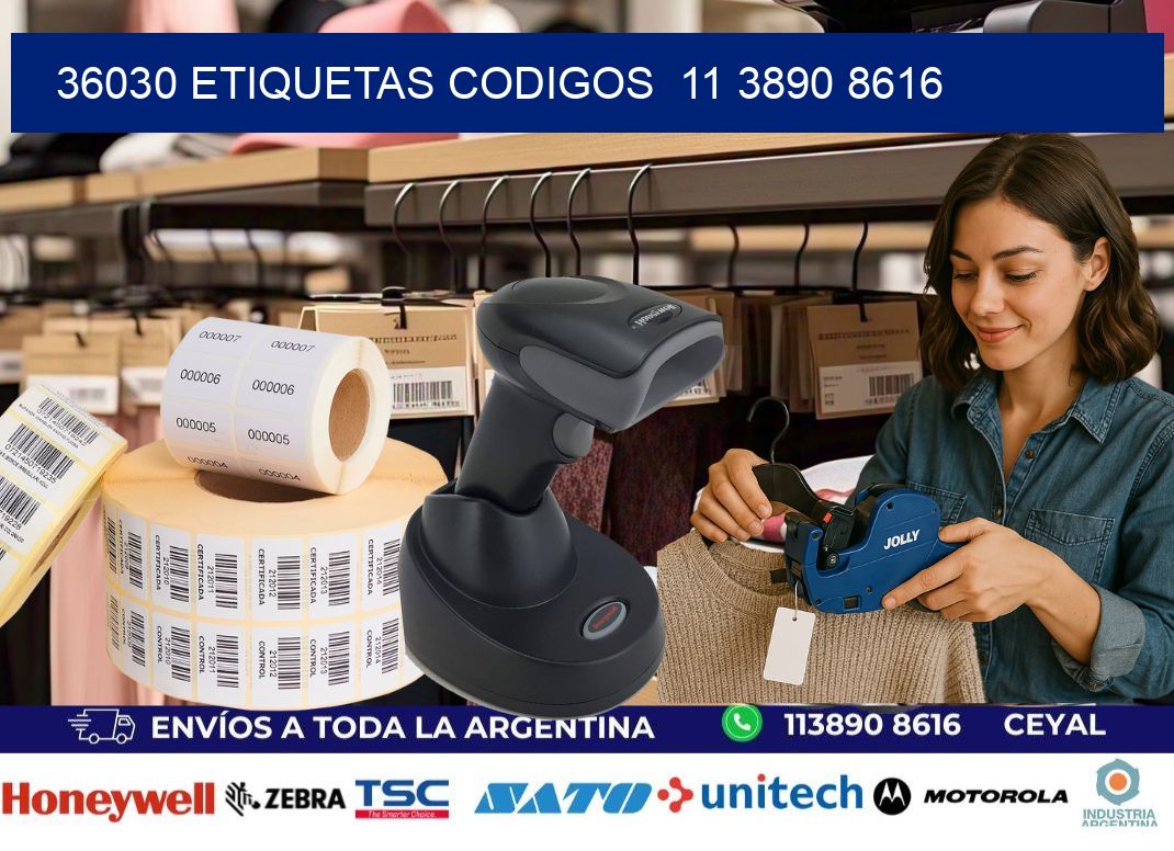 36030 ETIQUETAS CODIGOS  11 3890 8616
