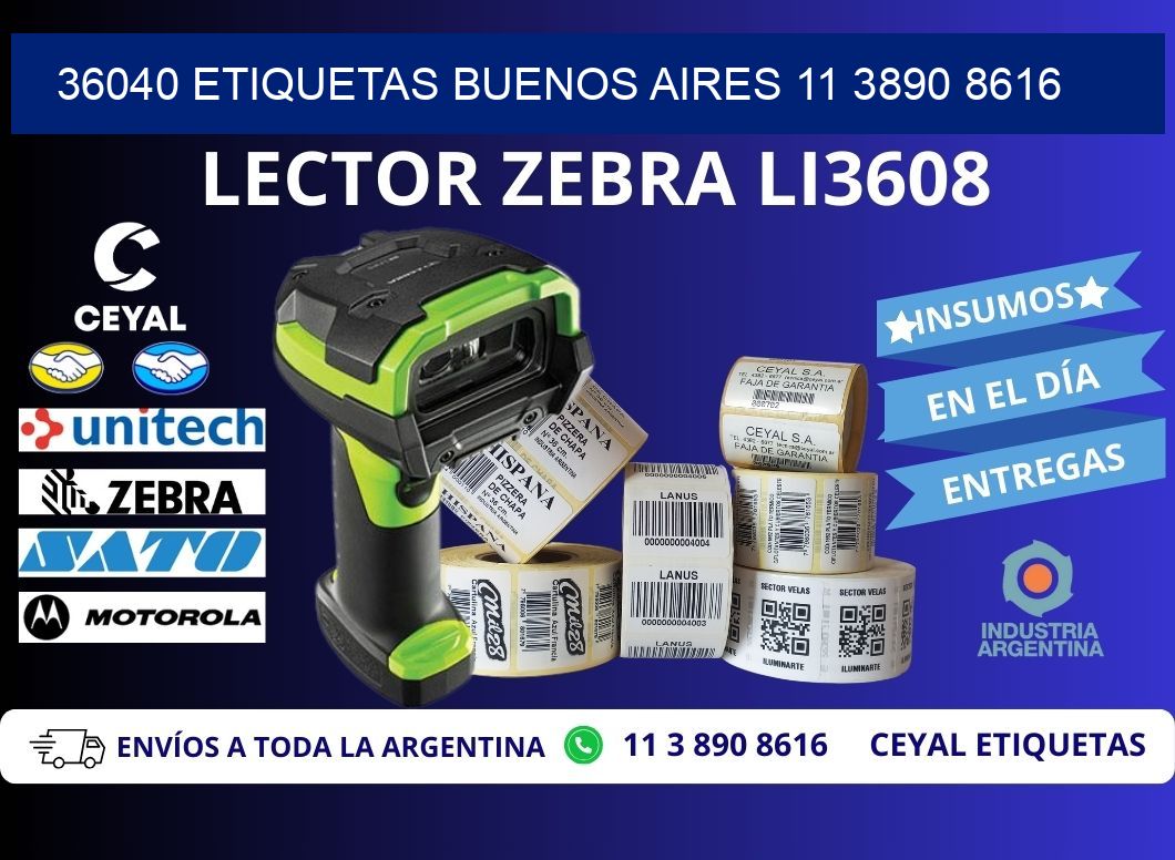 36040 ETIQUETAS BUENOS AIRES 11 3890 8616