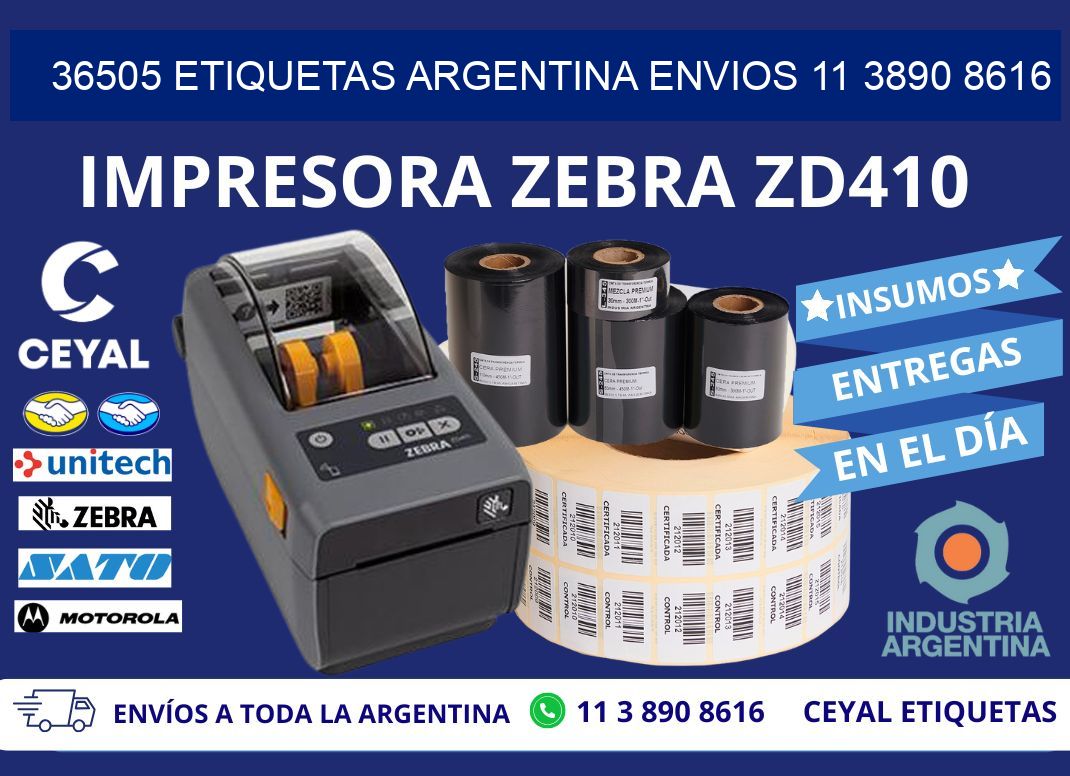 36505 ETIQUETAS ARGENTINA ENVIOS 11 3890 8616