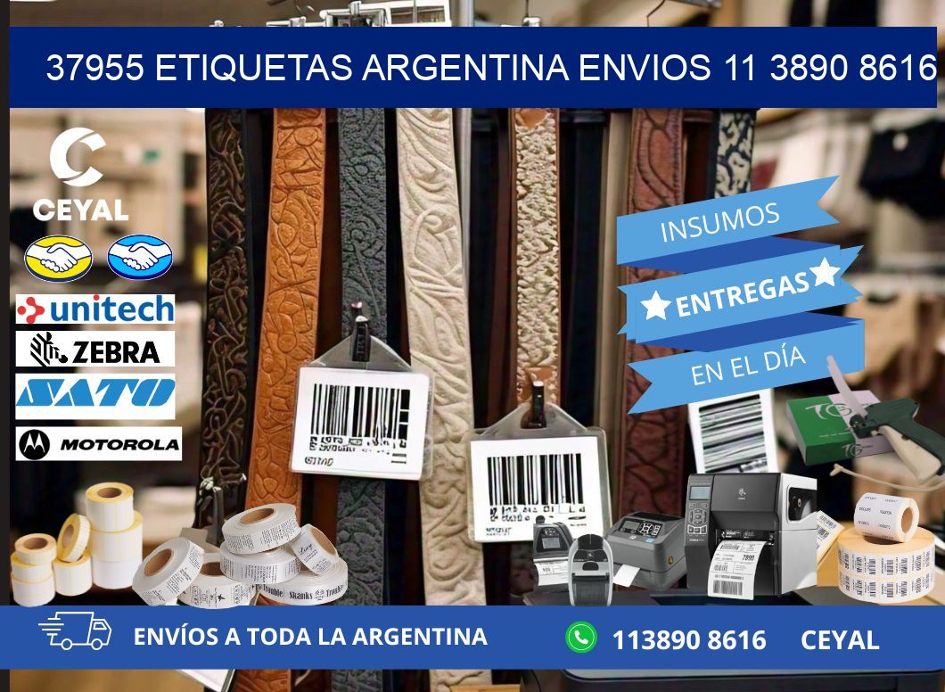 37955 ETIQUETAS ARGENTINA ENVIOS 11 3890 8616