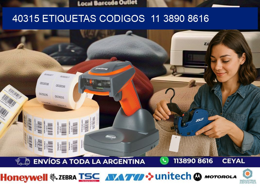 40315 ETIQUETAS CODIGOS  11 3890 8616