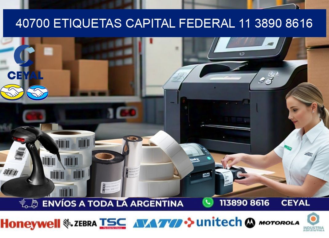 40700 ETIQUETAS CAPITAL FEDERAL 11 3890 8616