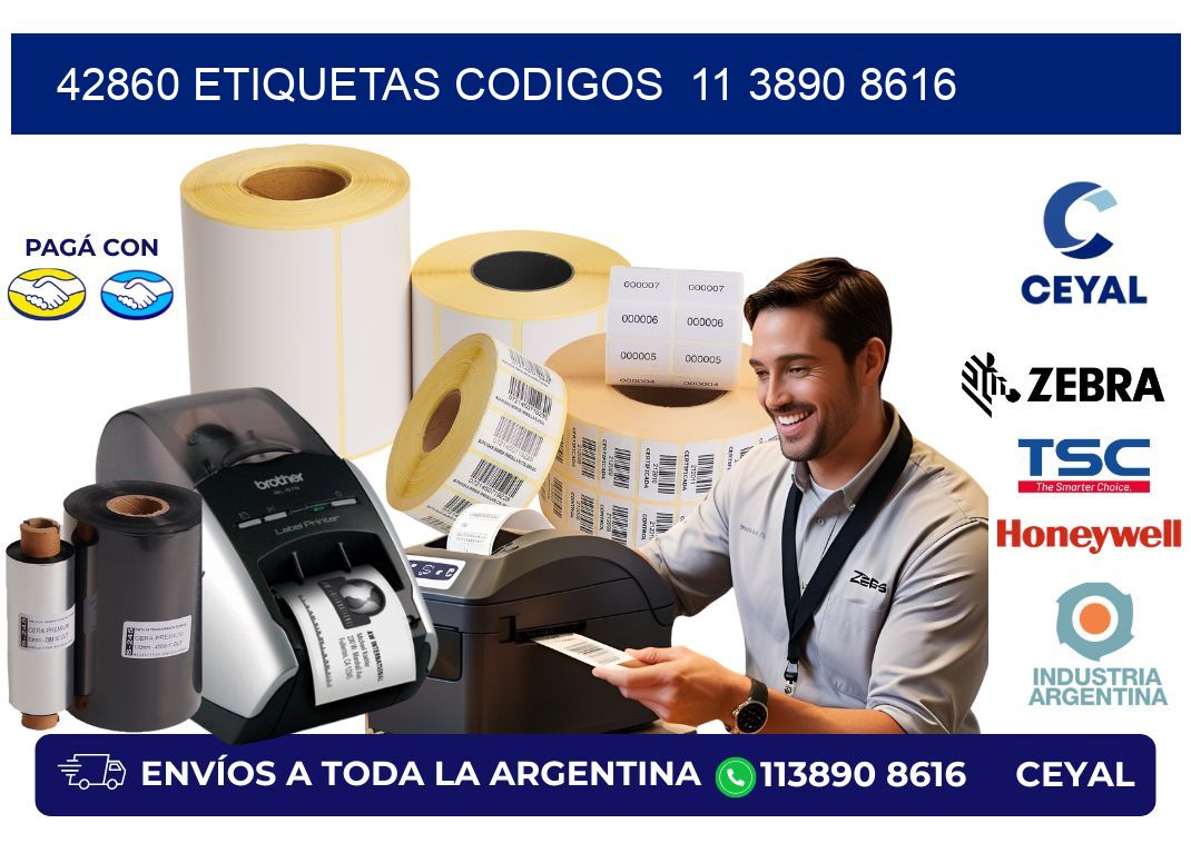 42860 ETIQUETAS CODIGOS  11 3890 8616