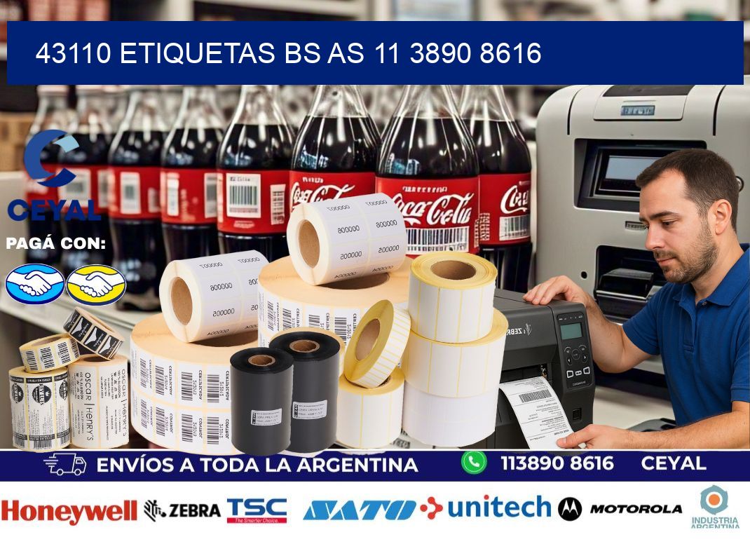 43110 ETIQUETAS BS AS 11 3890 8616