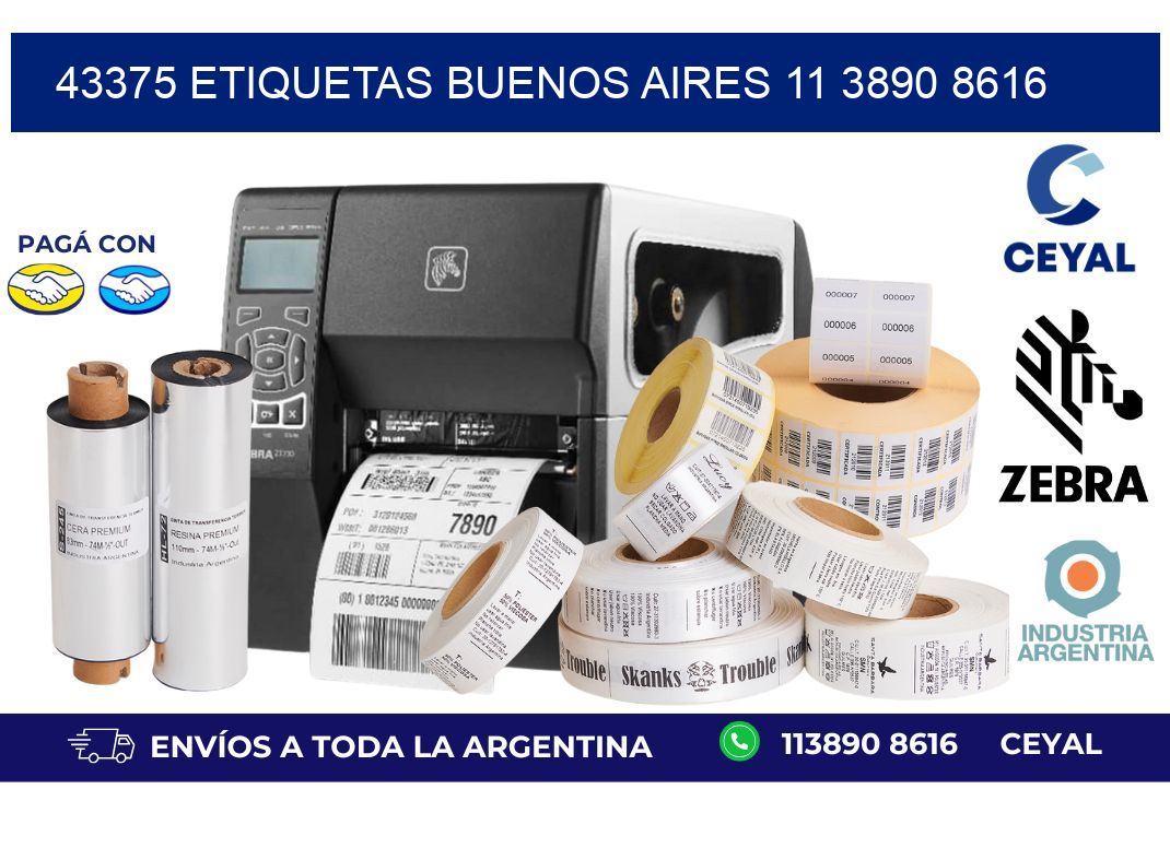 43375 ETIQUETAS BUENOS AIRES 11 3890 8616