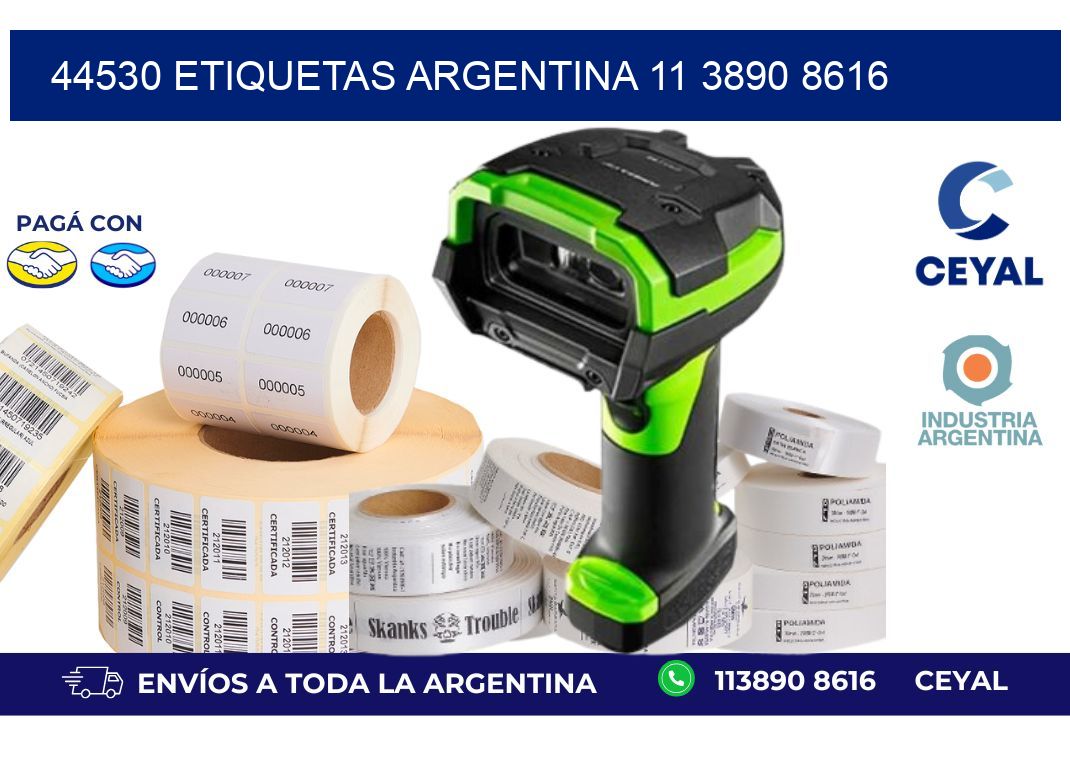 44530 ETIQUETAS ARGENTINA 11 3890 8616