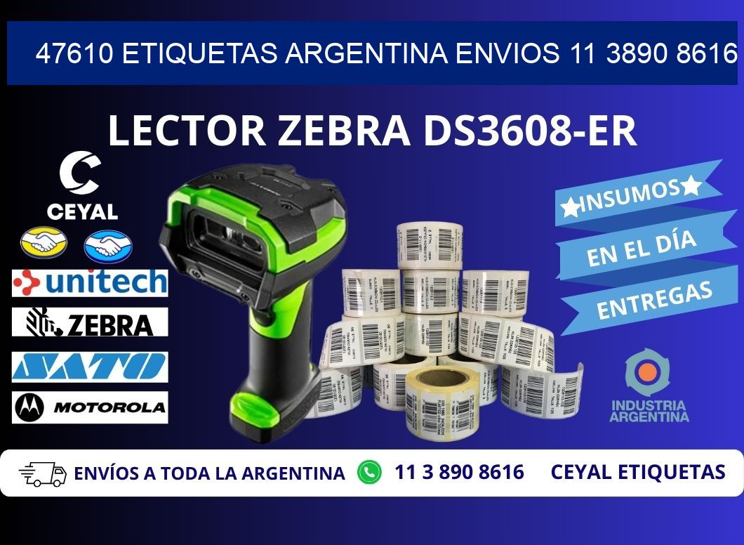 47610 ETIQUETAS ARGENTINA ENVIOS 11 3890 8616