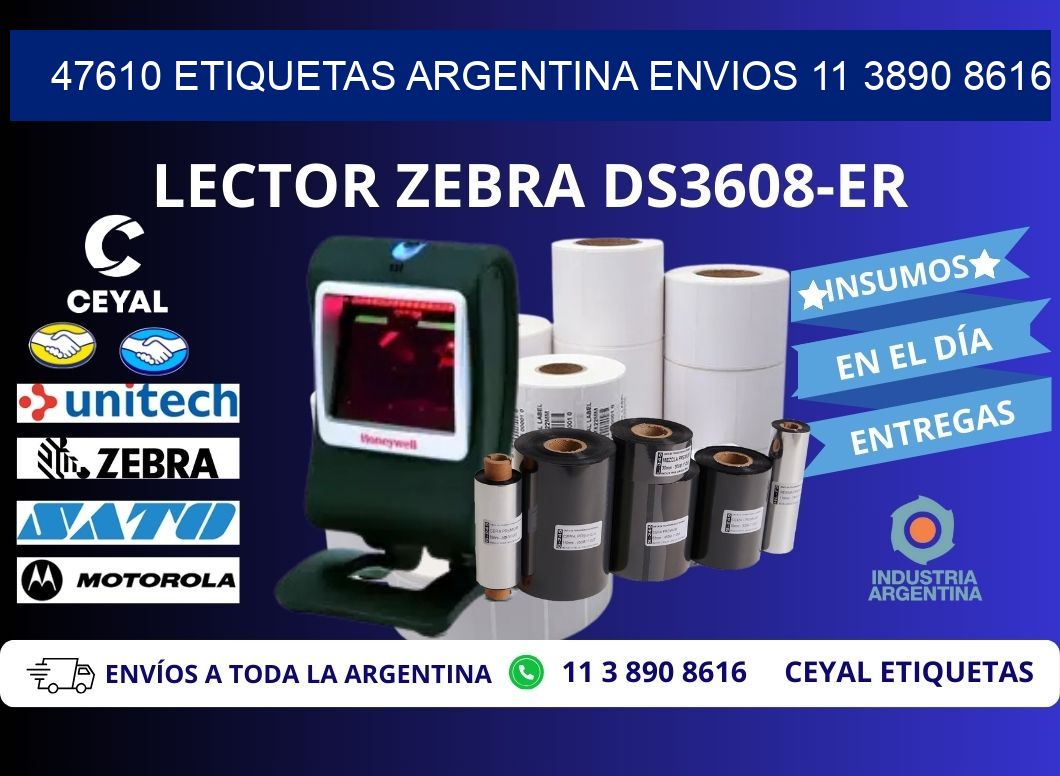 47610 ETIQUETAS ARGENTINA ENVIOS 11 3890 8616