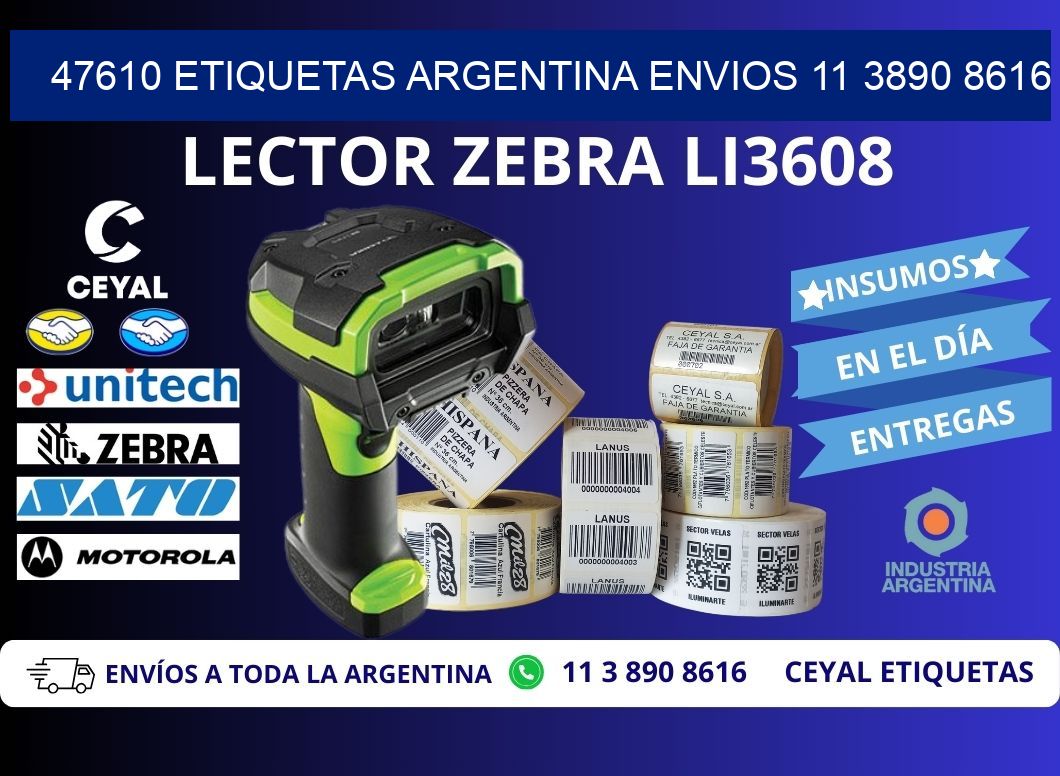 47610 ETIQUETAS ARGENTINA ENVIOS 11 3890 8616