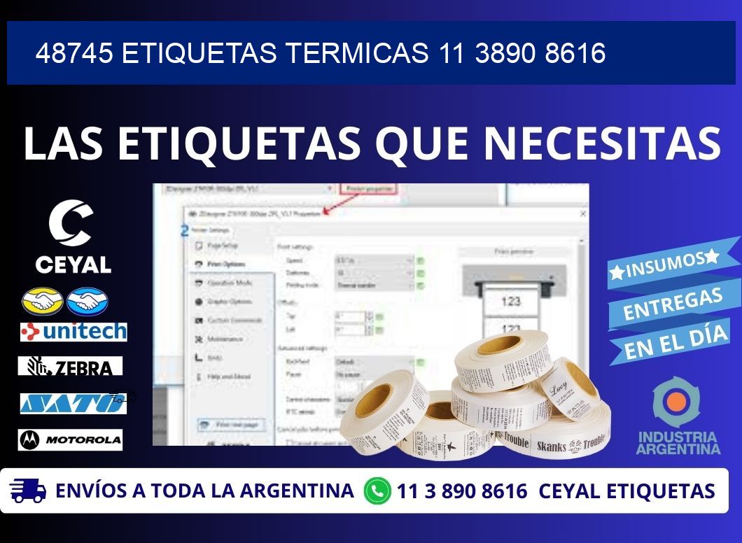 48745 ETIQUETAS TERMICAS 11 3890 8616