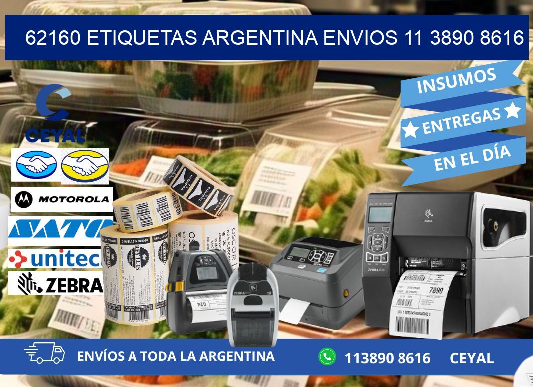 62160 ETIQUETAS ARGENTINA ENVIOS 11 3890 8616