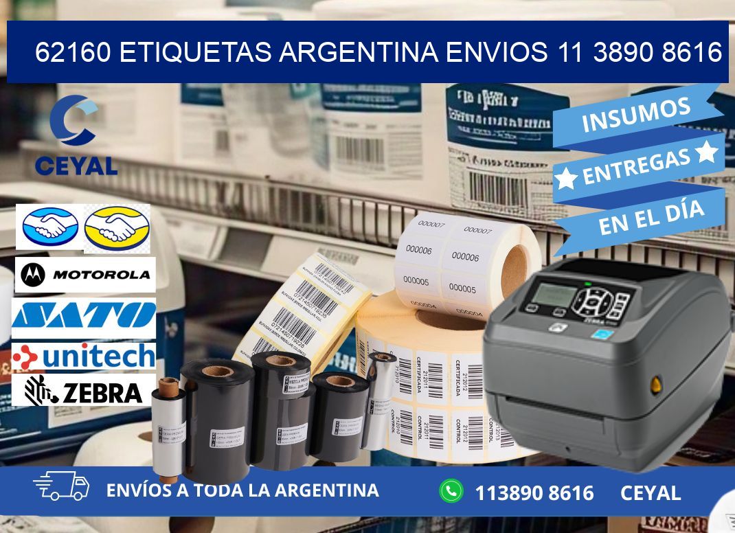 62160 ETIQUETAS ARGENTINA ENVIOS 11 3890 8616