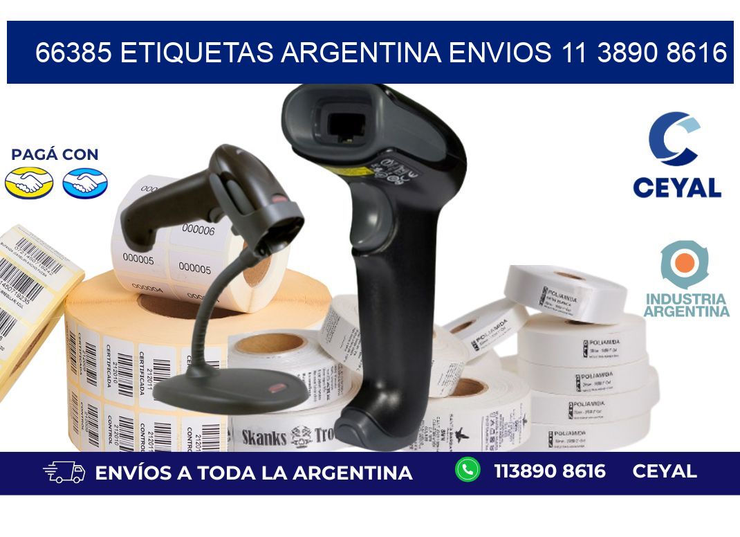 66385 ETIQUETAS ARGENTINA ENVIOS 11 3890 8616