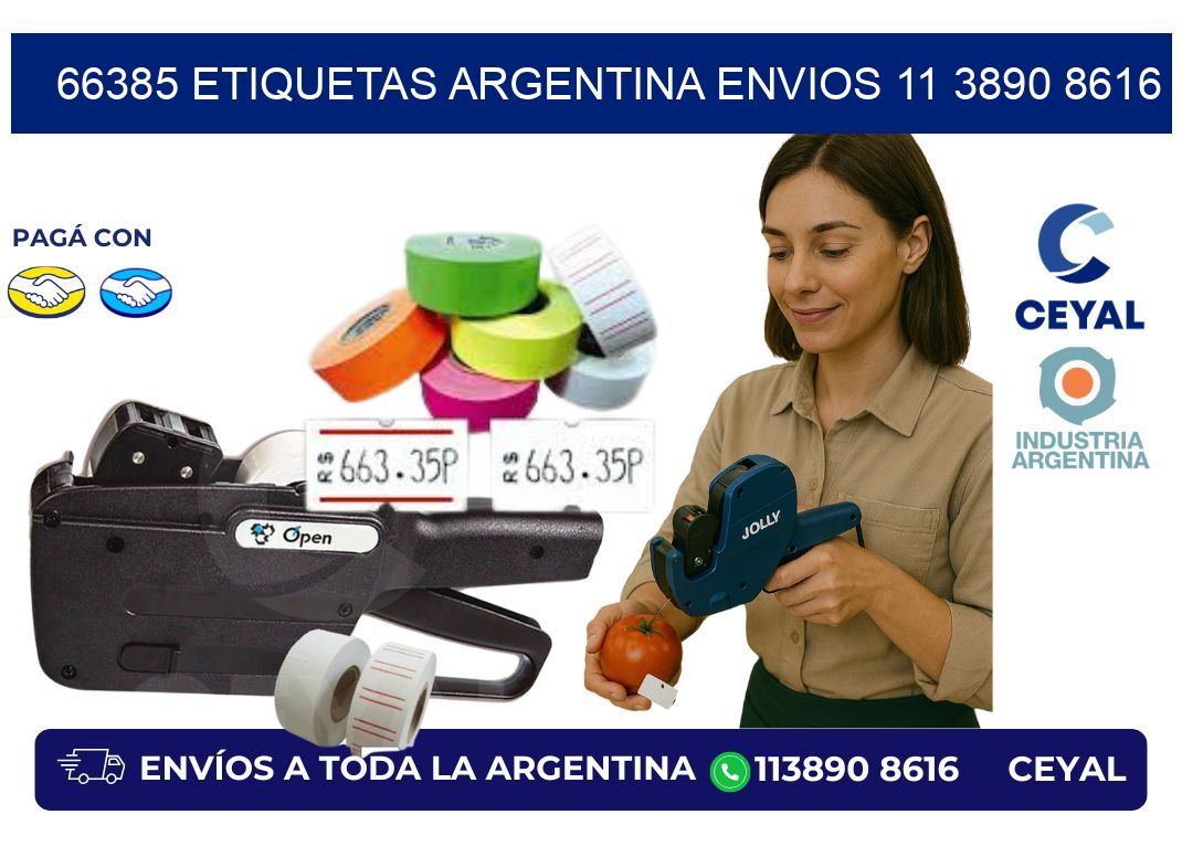 66385 ETIQUETAS ARGENTINA ENVIOS 11 3890 8616