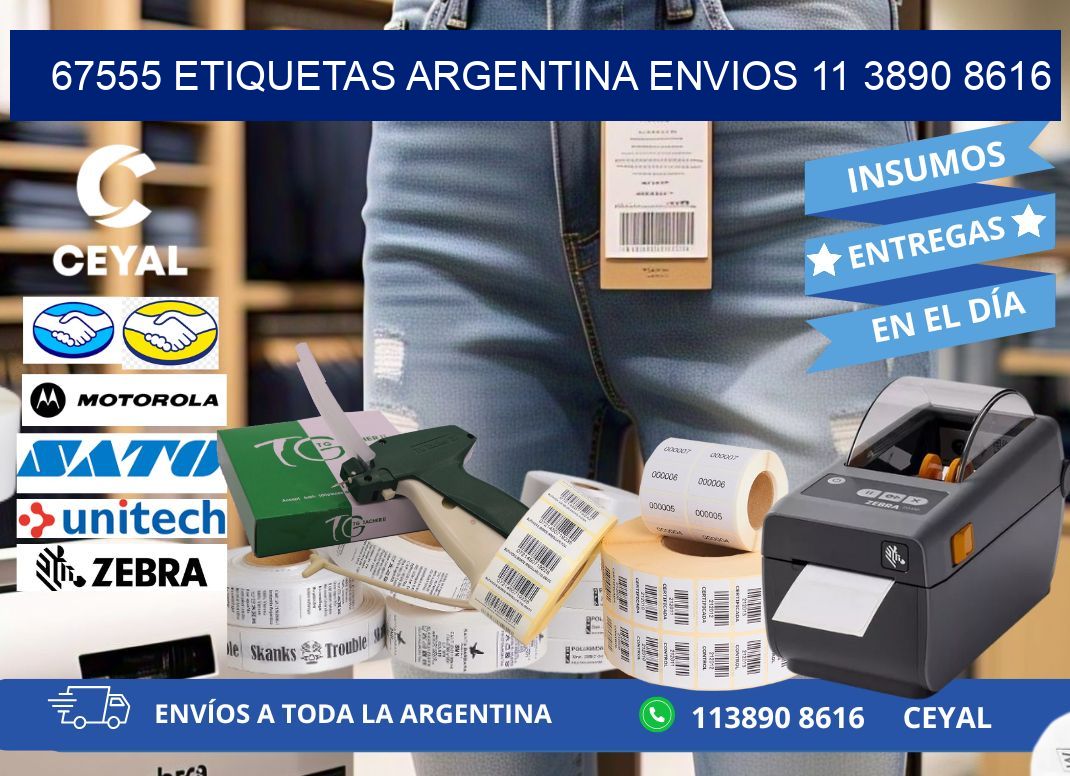 67555 ETIQUETAS ARGENTINA ENVIOS 11 3890 8616