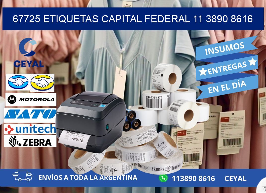 67725 ETIQUETAS CAPITAL FEDERAL 11 3890 8616