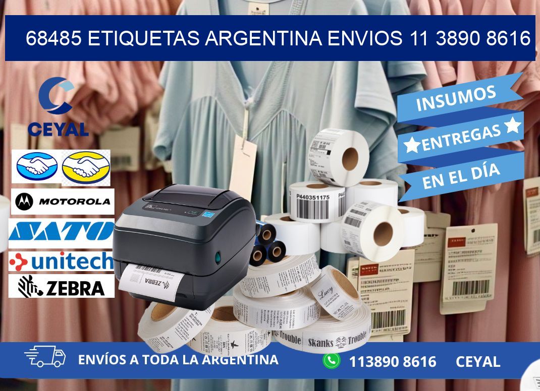 68485 ETIQUETAS ARGENTINA ENVIOS 11 3890 8616