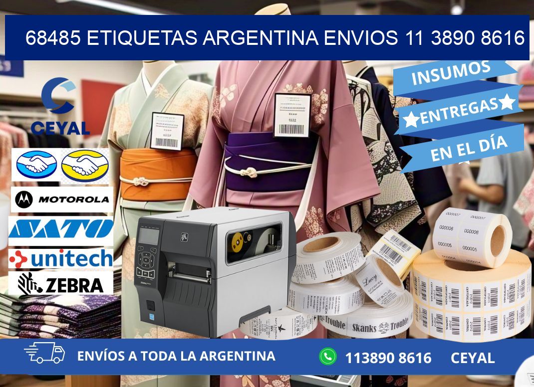 68485 ETIQUETAS ARGENTINA ENVIOS 11 3890 8616