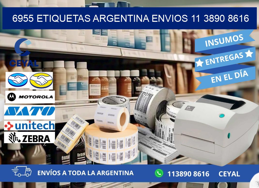 6955 ETIQUETAS ARGENTINA ENVIOS 11 3890 8616