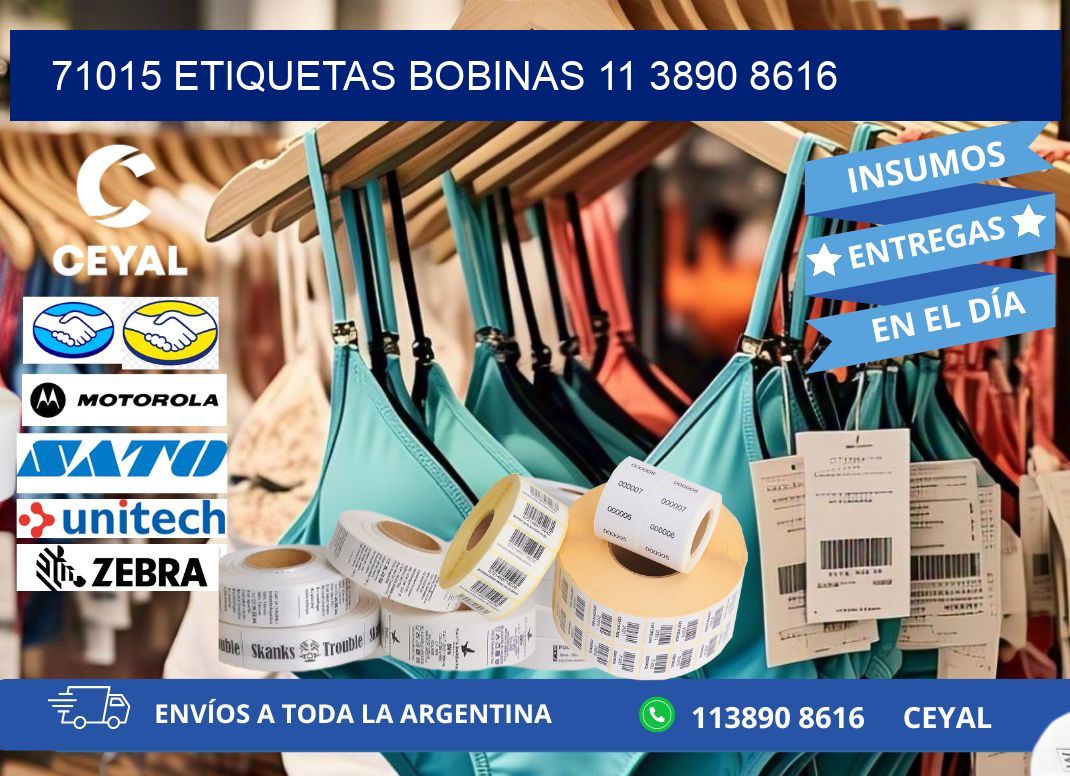 71015 ETIQUETAS BOBINAS 11 3890 8616