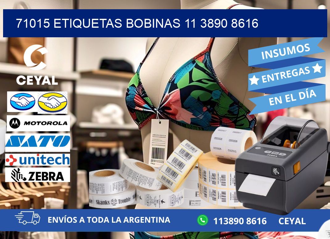 71015 ETIQUETAS BOBINAS 11 3890 8616