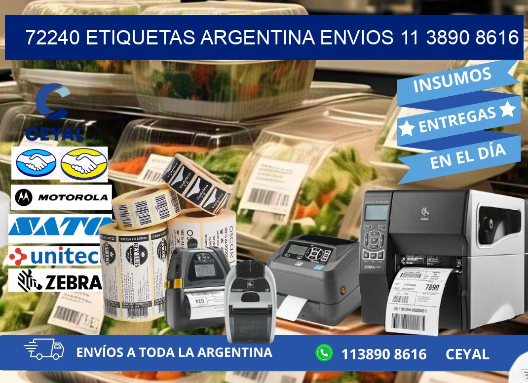 72240 ETIQUETAS ARGENTINA ENVIOS 11 3890 8616