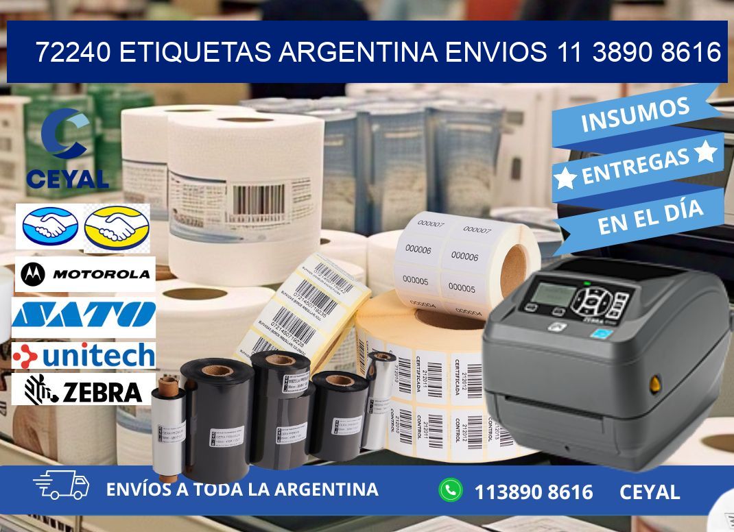 72240 ETIQUETAS ARGENTINA ENVIOS 11 3890 8616