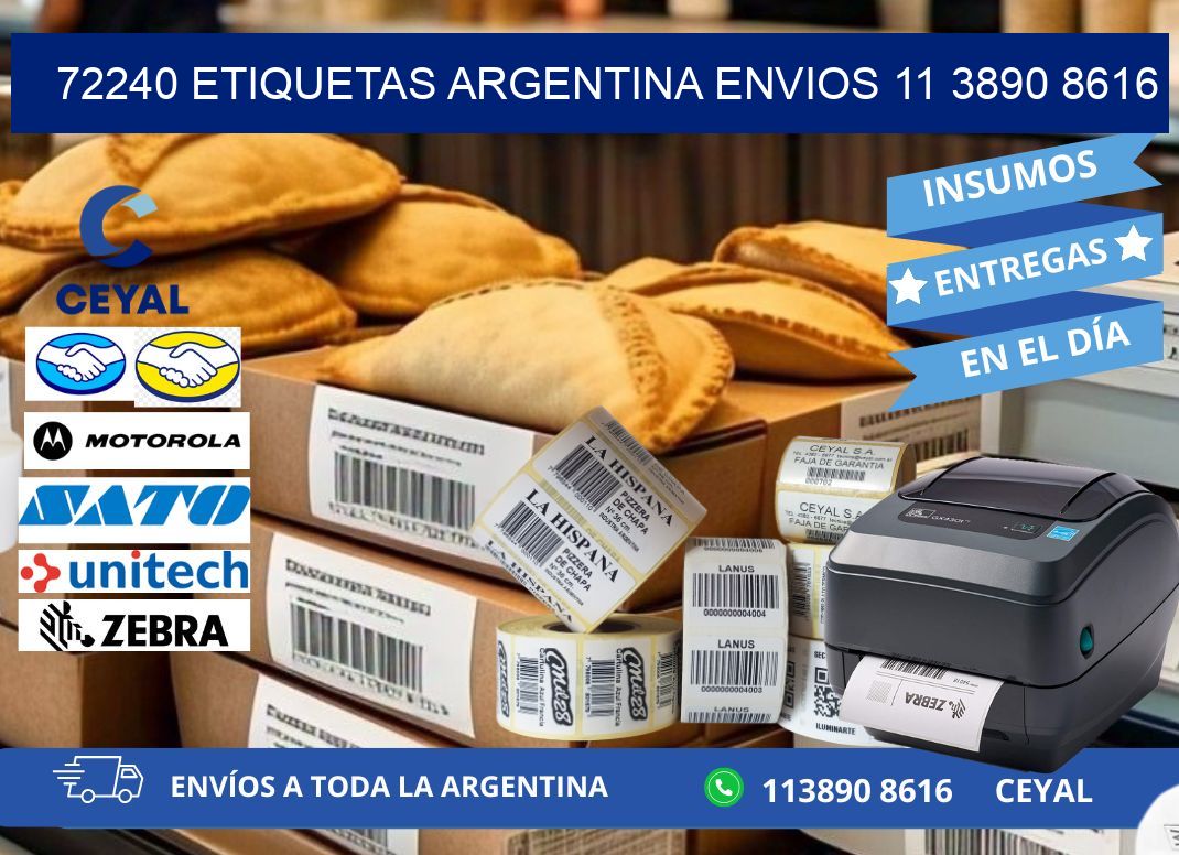 72240 ETIQUETAS ARGENTINA ENVIOS 11 3890 8616