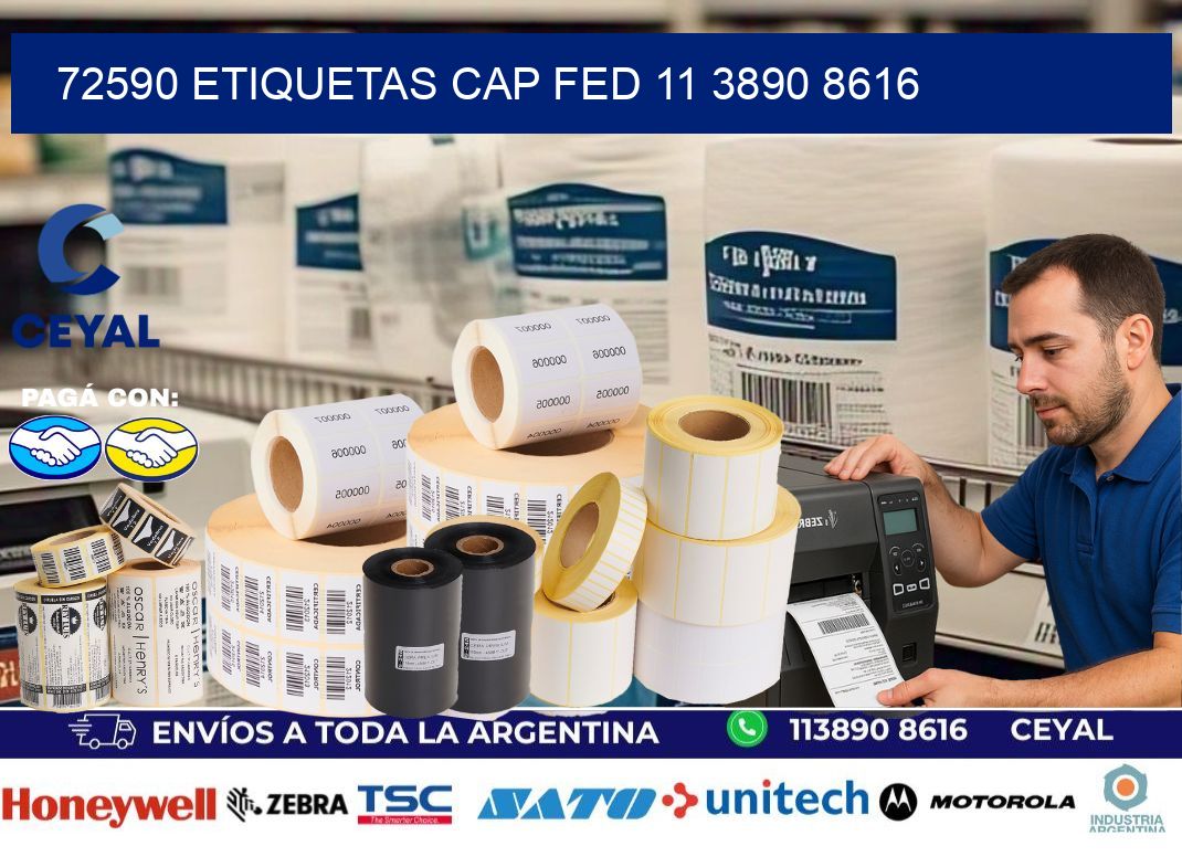 72590 ETIQUETAS CAP FED 11 3890 8616