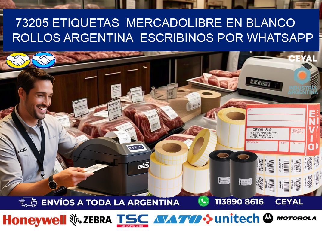 73205 ETIQUETAS  MERCADOLIBRE EN BLANCO ROLLOS ARGENTINA  ESCRIBINOS POR WHATSAPP