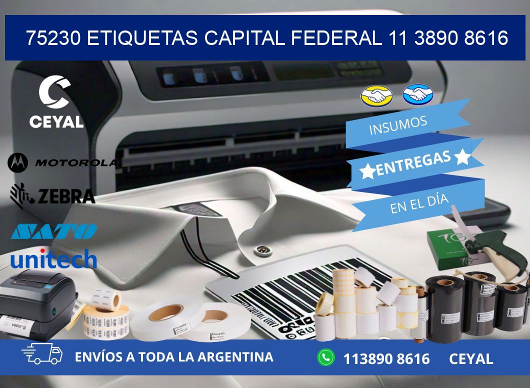 75230 ETIQUETAS CAPITAL FEDERAL 11 3890 8616