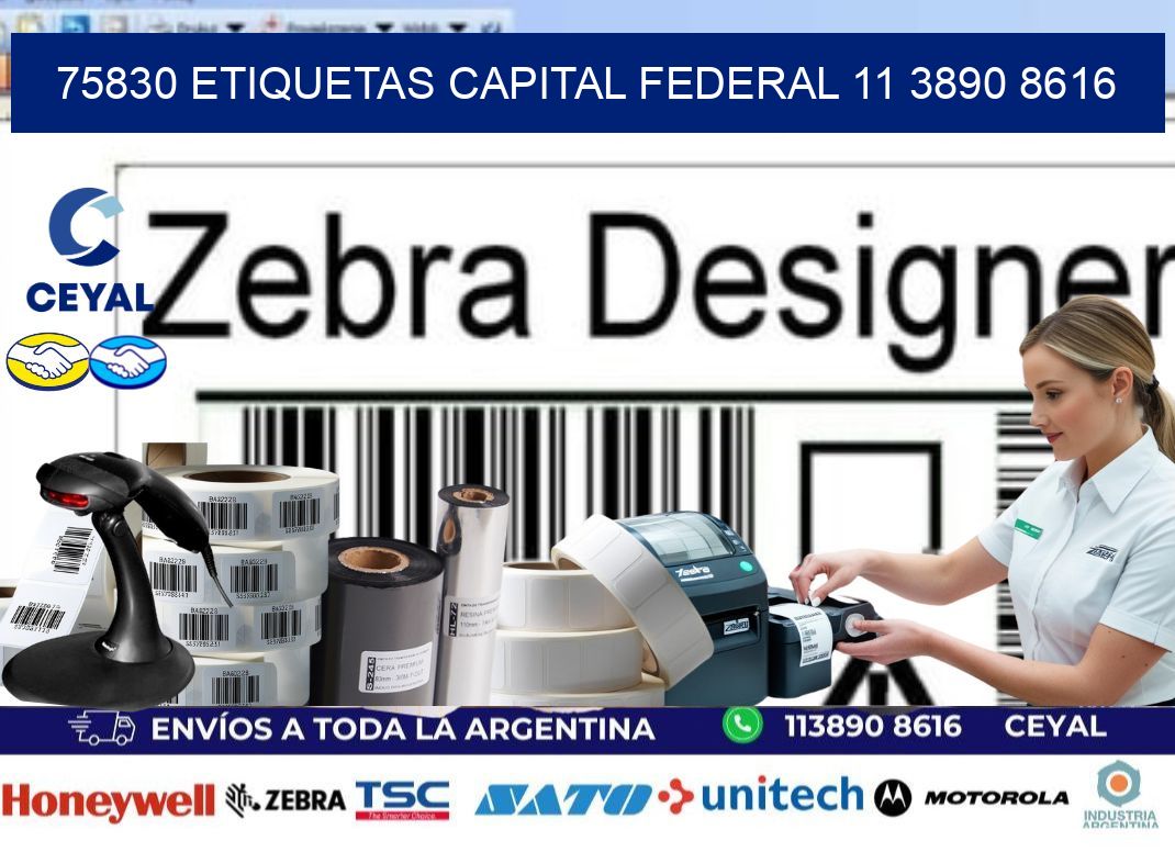 75830 ETIQUETAS CAPITAL FEDERAL 11 3890 8616